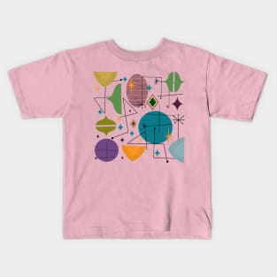 Mid century abstract Kids T-Shirt